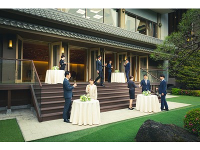 【明治記念館】TOKYOの癒しを。約千坪の庭園に面したテラス付きバンケットでのパーティが叶うプランが登場しました。
