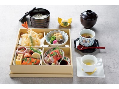 【明治記念館】鮨・天麩羅・鉄板焼「羽衣」では、平日ランチ限定で団体旅行や訪日ツアーなどに最適な「季節の四...