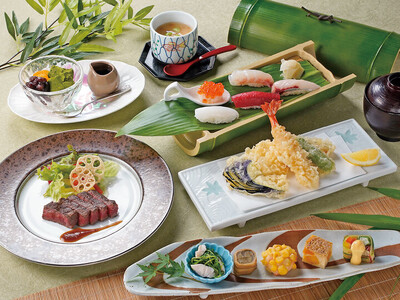 【明治記念館】鮨・天麩羅・鉄板焼「羽衣」にて平日ランチ限定「青竹会席」をご提供 - 夏の納涼をテーマにした季節限定ランチコース -