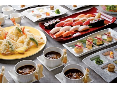 【明治記念館】忘年会・新年会におすすめ！鮨・天麩羅・鉄板焼「羽衣」の飲み放題付き宴会プラン！４名様からの宴席メニューをご提供中！