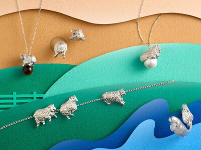 【ヴァンドームブティック】旭山動物園応援企画商品から、エゾタヌキ、ヒツジ、ゴマフアザラシの新作ジュエリーが登場