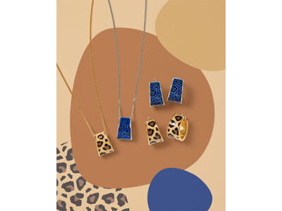 【LANVIN en Bleu】艶やかなエポキシ樹脂で表現した大胆なレオパール（豹）柄のアクセサリーが登場