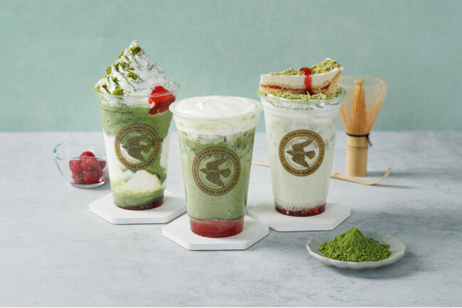 【チーズガーデン】ニューヨーク発「THE NODOKA」のオーガニック抹茶を使用　新緑の季節に“抹茶×フランボワーズ”で味わう『MATCHA DRINKS』