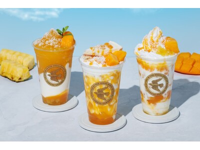 【チーズガーデン】初夏を鮮やかに彩るリゾートライクな季節限定カフェドリンク　“チーズ×トロピカルフルーツ”の魅惑の美味しさ『Mango Drinks』発売
