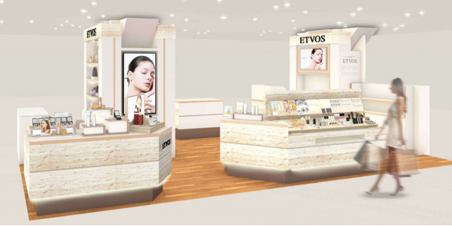 【ETVOS】 神戸阪急店が本館2階化粧品フロアに9月2日(水)リニューアルオープン。スキンケアからメイクまで、肌に寄り添うトータルビューティーをご提案。リニューアルを記念した限定キャンペーンも開催。