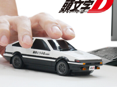 【新商品】AE86『頭文字D』 藤原とうふ店(自家用)仕様の無線マウスが登場