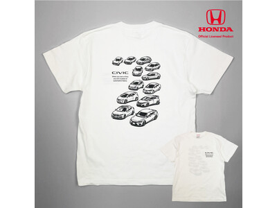 ●新発売● Honda CIVICが大集合！CIVIC好きにはたまらない歴史を感じるTシャツ（4/23～）