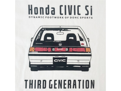 ⚫︎新発売⚫︎遊び心たっぷりの『HONDA CIVIC』デザインの半袖Tシャツが登場