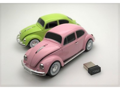 【キャンペーン】パステルカラーでかわいい！Volkswagenビートルのパソコンマウスで春を感じさせてくれるお色です。～３月１日までプレゼントあり