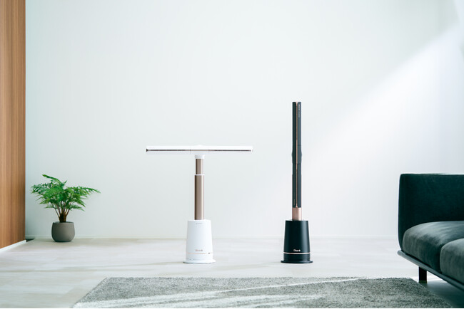 風向き自由自在、部屋中360°どこでも送風可能※1「Shark(R) TURBOBLADE ハイパワータワーファン」新発売　ミスト機能付きコードレスポータブル扇風機「HydroGo」には4つの新色が追加