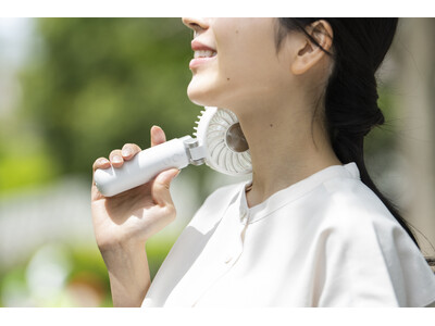 【外気温マイナス15℃でひんやり】シロカ、直接肌に当てて冷やせる「冷却プレート」付きハンディファンを発売！