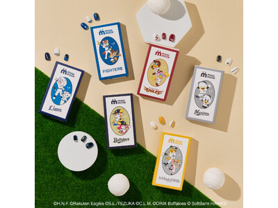 “推し”とファンをデザインで繋ぐ「muw maze(ミュウメイズ)」パ・リーグ6球団 コラボネイルシール発売。