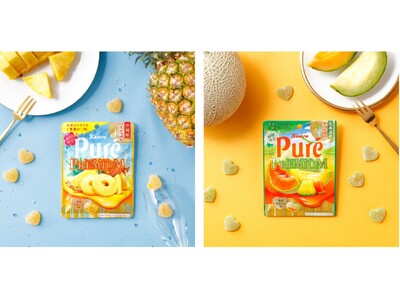 カンロ 「ピュレグミプレミアム 沖縄産パイナップルスパークリング」 「ピュレグミプレミアム 北海道産ダブルメロン」 新発売