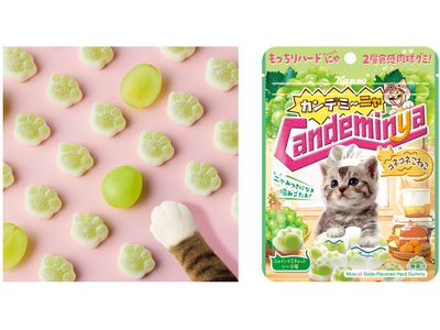 2月22日は「猫の日」！ こねこが“ふみふみ”して作った!?肉球型ハードグミカンロ 「カンデミーニャグミ コネコネこねこ」 発売