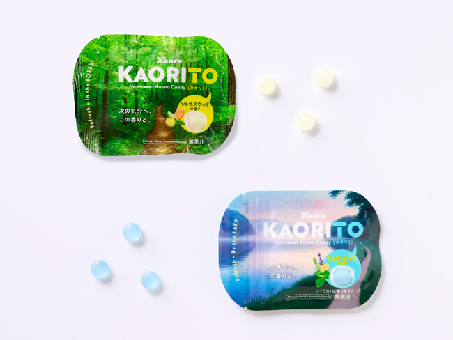 まるで大自然の香りを吸い込む、“ひと粒分の森林浴体験”　カンロ　「KAORITO（カオリト）」新発売