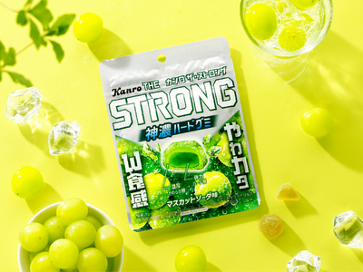 “やわカタW食感”の2層構造ハードグミシリーズに新商品が登場！カンロ 「カンロ　ザ・ストロンググミ マスカットソーダ」2026年7月21日(火)新発売