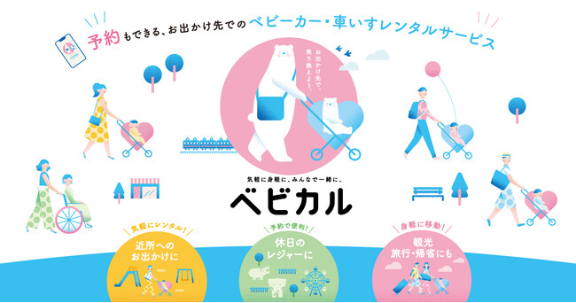 ペットカートのレンタルサービスを拡大します。