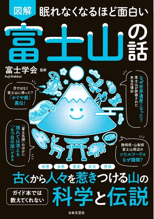 プレスリリース「過去の噴火回数は約180回！ 山頂は、静岡か山梨か？ 日本一有名なのに、知らないことだらけ！『眠れなくなるほど面白い 図解 富士山の話』4/10発売！」のイメージ画像