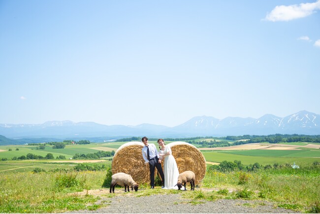 【美瑛千代田ファームLocation】優しい風に誓う、ふたりの未来と信頼。特別なgarden weddingを。