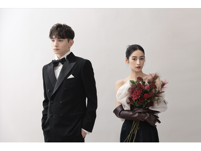 【aim札幌店】話題の新作ブラックドレスを使用したエレガントな最新ウェディングフォト