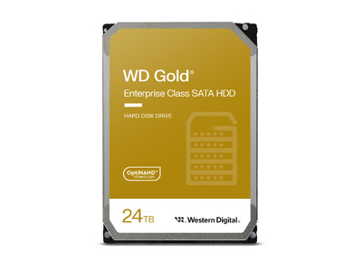 WD GOLD(TM) 24TB HDD製品の出荷開始