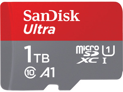 サンディスクブランドから ウルトラ microSD(TM) カードシリーズに大容量の1TBが新登場