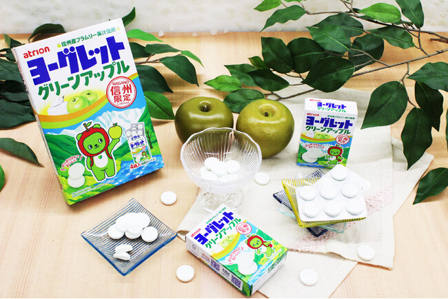 りんごの消費拡大に向けた取り組みが進む長野県から新登場ロングセラー「ヨーグレット」信州産青りんご「ブラムリー」果汁を配合全国初の地域限定商品「ヨーグレットグリーンアップル」
