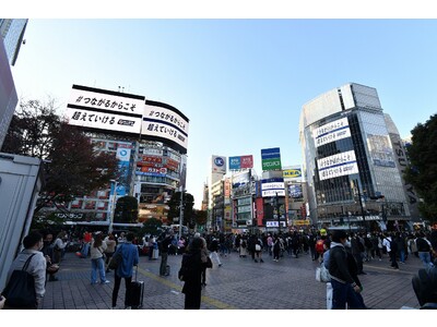 SAMURAI BLUE（サッカー日本代表）が渋谷スクランブル交差点をジャック