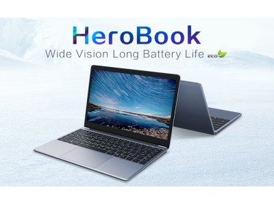 CHUWI、薄型軽量ノートPC新機種「HeroBook」販売開始ーー14.1型、狭額ベゼル採用