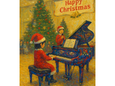 【福岡県小郡市】20日はイオンへ　市のストリートピアノでクリスマスコンサート