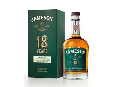 少量生産のスーパープレミアムアイリッシュウイスキー『ジェムソン 18年』2024年1月9日(火)から発売