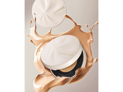 セザンヌからクッションファンデが新登場！ 薄膜カバーでつるんと艶肌が続く、美容液発想のファンデーション