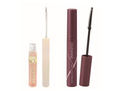 セザンヌのアイメイクシリーズに旬顔を叶える新色が続々！大人の目元に輝きを添える「グロウリキッドライナー」から上品なベージュカラー、「耐久カールマスカラ」から初のカラーマスカラが新登場！