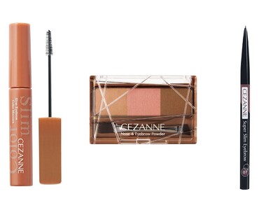 ニュアンスブラウンカラーで眉メイクを格上げ。「極細アイブロウマスカラ」にシナモンブラウン、「ノーズ＆アイブロウパウダー」にピンクブラウン、「超細芯アイブロウ」にモーヴブラウンが新登場。