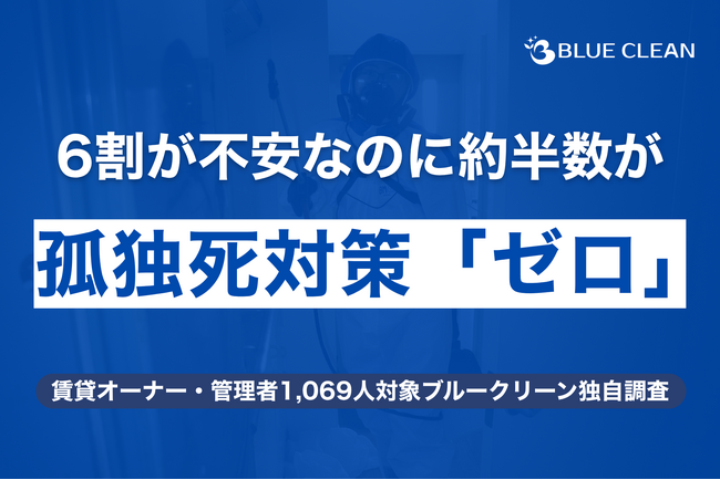 【1,069人調査】賃貸オーナー・管理者の約5人に1人が「入居者の孤独死」を経験｜6割超が孤独死に不安