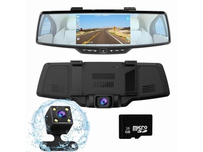 ドライブレコーダー ミラー型　前後カメラ Amazon.co.jp: AZDOMEドライブレコーダー ミラー型 前後カメラ