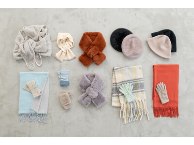 KEYUCAより、外出時でも、家中やオフィスでも使える「あったか小物」計37種類を発売　クリスマスギフトにも最適な帽子・マフラー・手袋などが新登場！