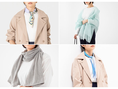 肌寒い季節に手軽に体温調節・セルフコントロールができるアイテム　機能・価格・デザインにこだわり、春を感じさせてくれる服飾小物の新作ラインアップが登場！