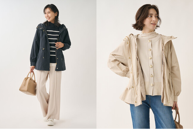 梅春を軽やかに先取り！KEYUCA【すごナノ撥水】ライナーキルト付フードジャケット』発売