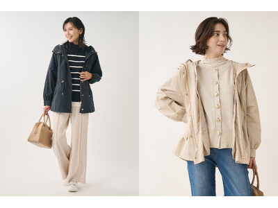 梅春を軽やかに先取り！KEYUCA【すごナノ撥水】ライナーキルト付フードジャケット』発売