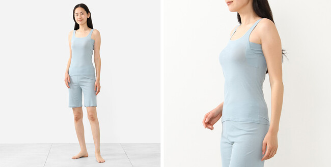 夏本番前に肌着で”服ナカ”を整える。KEYUCA新作インナー「サラサラ汗取りプラス キャミップ」が新登場