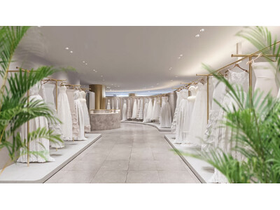 上質な空間で、ドレス選びを楽しく贅沢な時間に TAKAMI BRIDAL AOYAMAが増床・リニューアルオープン