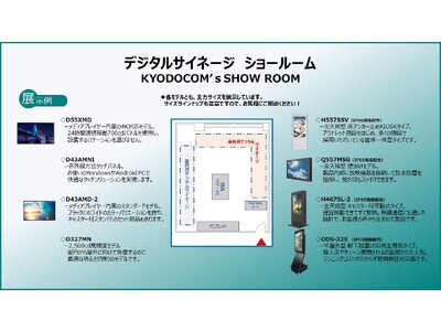 【協同コム】HYUNDAI IT社製デジタルサイネージ ショールームを開設　強みである屋外向け製品ほか10種超の主力製品を展示