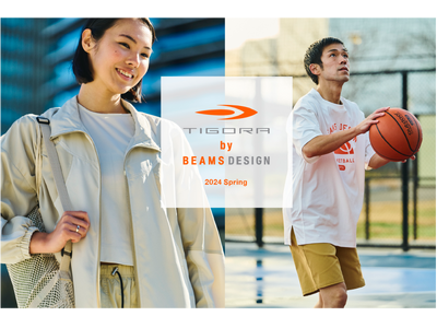 スポーツウェアの高い機能性とスマートなデザインを追求した『TIGORA by BEAMS DESIGN』、2024年SPRINGコレクションを3月中旬より順次発売！