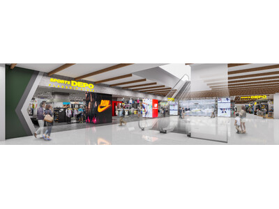 売り場約1,000坪に200ブランド10万点が集結 県内最大級の体験型スポーツストアが横浜に誕生 「スポーツデポフラッグシップストア トレッサ横浜店」が3月6日（金）グランドオープン！