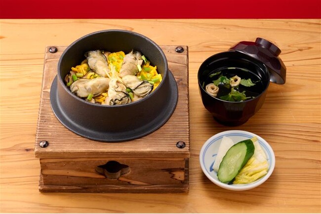 【銀座立田野】広島産牡蠣の味わいを堪能できる「冬の牡蠣釜飯」を11/19（水）より提供開始