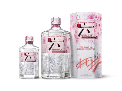 サントリージャパニーズクラフトジン「ＲＯＫＵ〈六〉ＳＡＫＵＲＡ ＢＬＯＯＭ ＥＤＩＴＩＯＮ」数量限定新発売