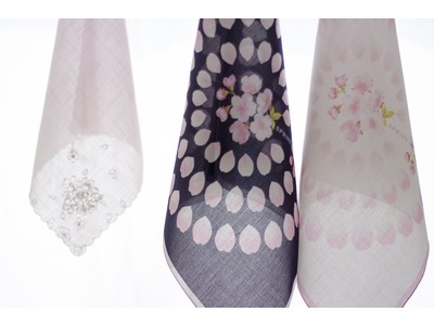 【CLASSICS the Small Luxury】春の訪れを手元から 桜柄のハンカチーフを発売