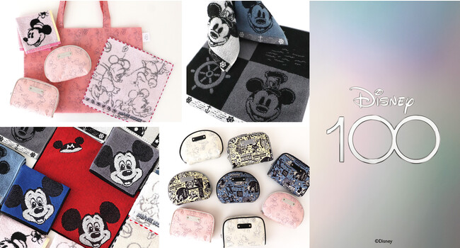 “Disney100”アイテム新発売!ハンカチ、ポーチ、エコバッグなど
