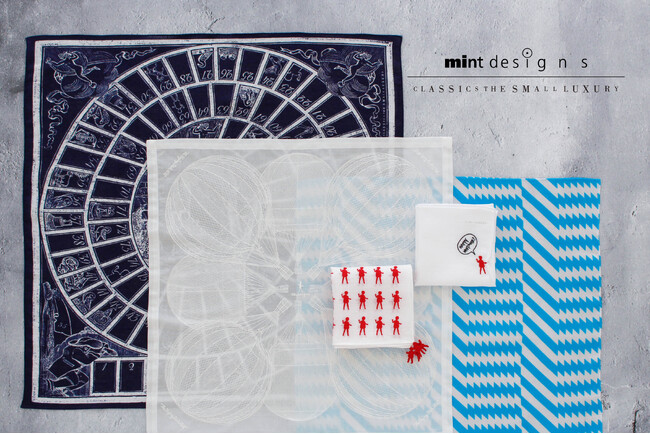 mintdesigns × CLASSICS the Small Luxury初のコラボハンカチーフが登場 - 日常に、デザインの遊び心を -